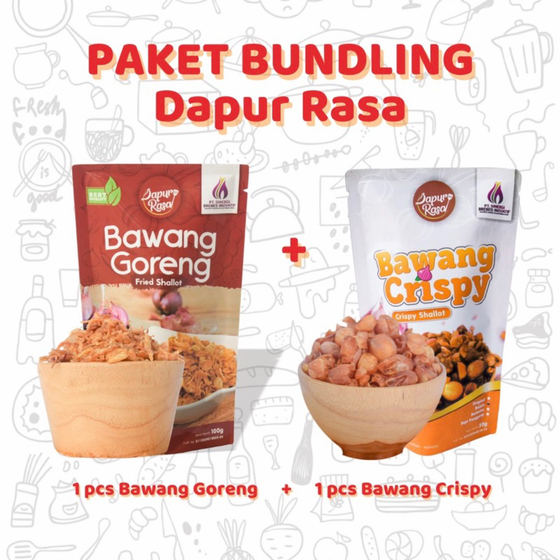 

Paket Bundling Dapur Rasa (1pcs Bawang goreng dan 1pcs bawang crispy)