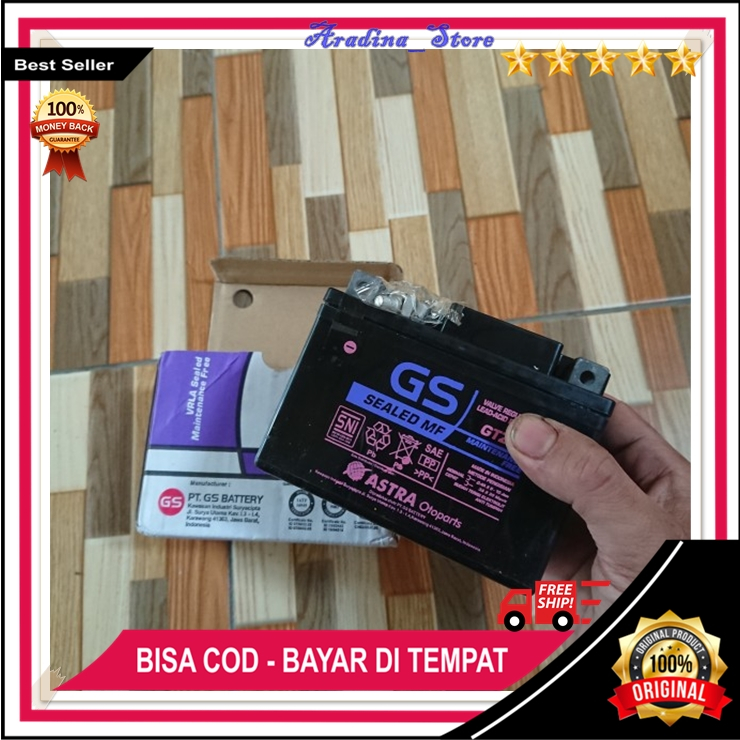 ORI Aki Motor Ninja RR Gs Original Aki Motor Astra GS GTZ5s New Ninja RR 150 Accu Kering MF Original