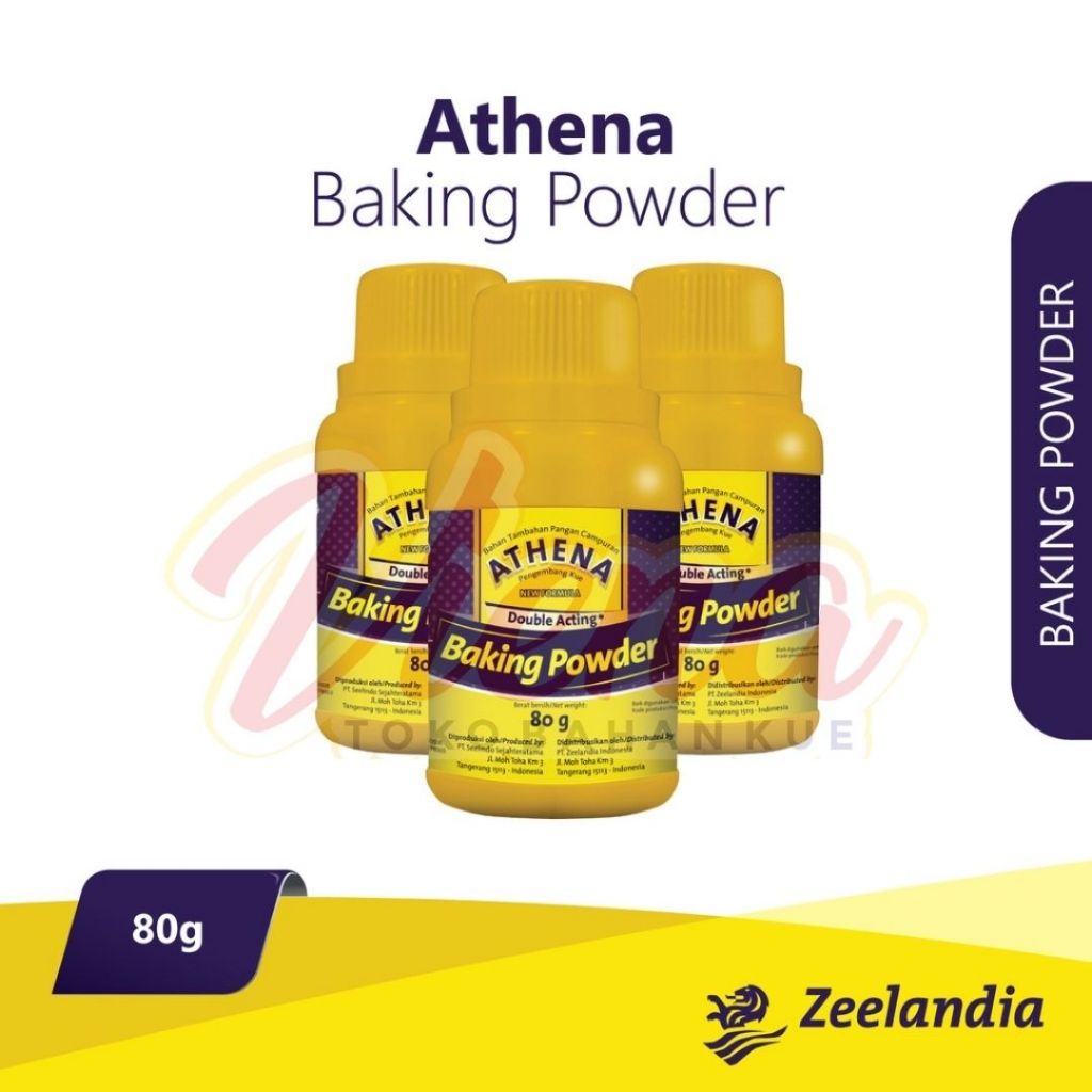 

Athena Baking Powder Double Acting 80gr / BPDA / Pengembang Kue