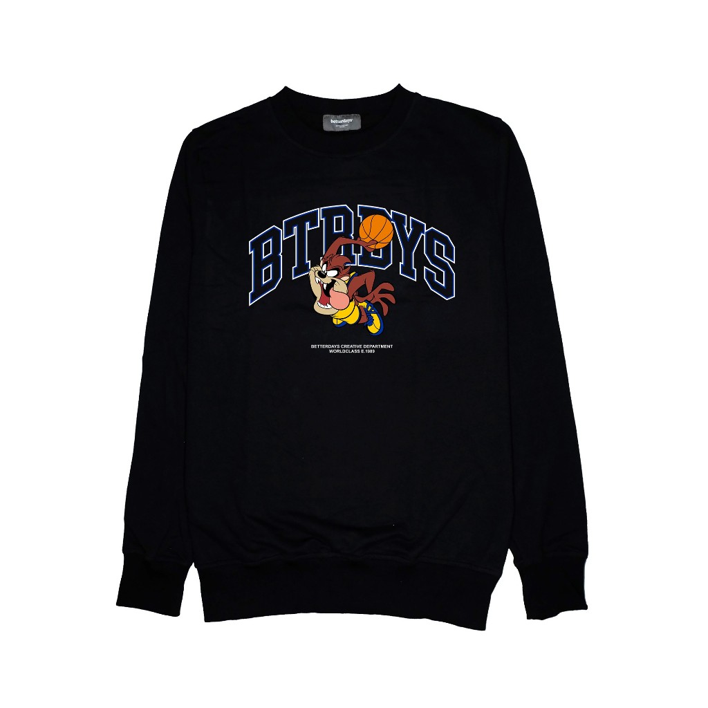Crewneck Betterdays Fleece - TAZMANIA BK