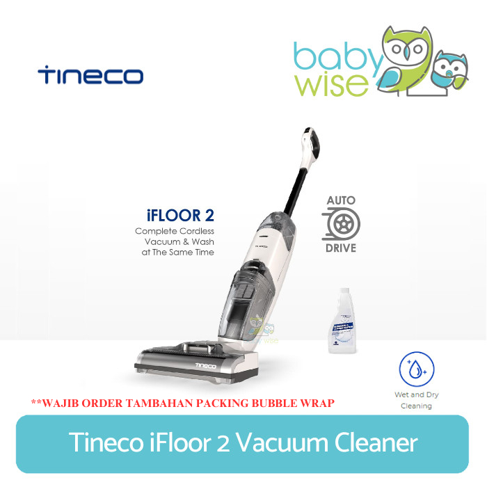 Tineco iFLOOR 2 Vacuum Cleaner - Penyedot Debu dan Pel Lantai Tanpa Kabel