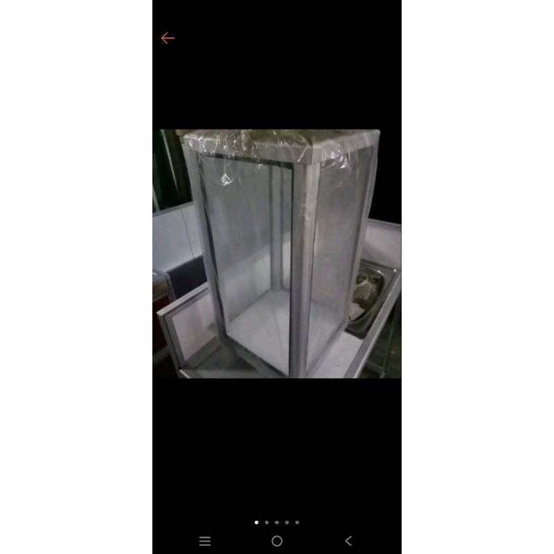 kotak amal aluminium roda