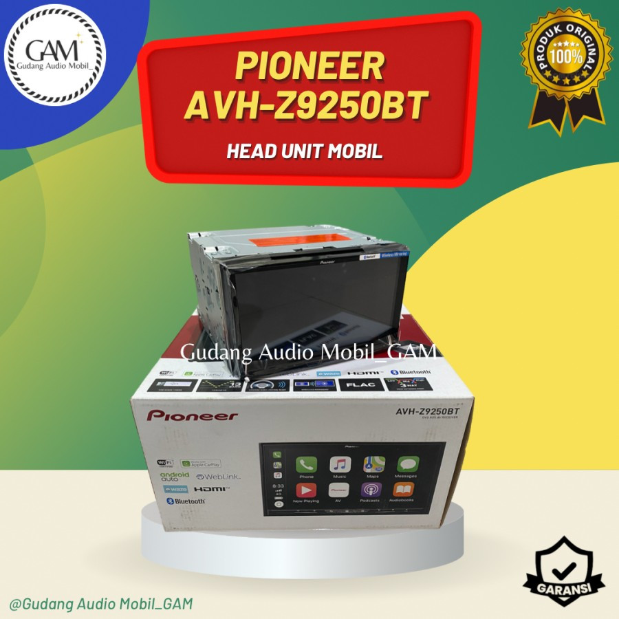 HEAD UNIT PIONEER AVH Z9250 BT / HEAD UNIT PIONEER 7 INCH DOUBLE DIN