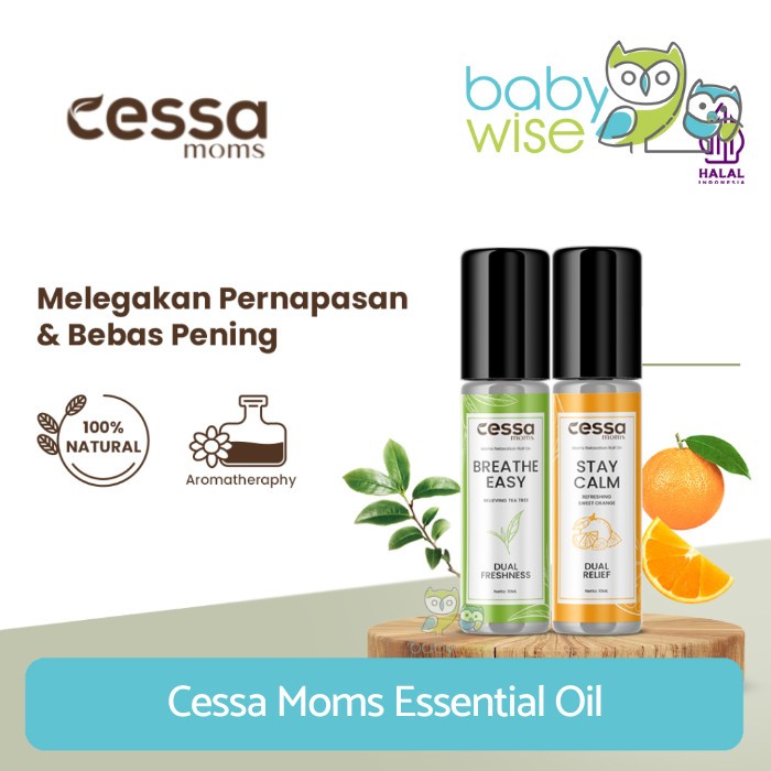 Cessa Moms Essential Oil - Bebas Pening / Melegakan Pernapasan