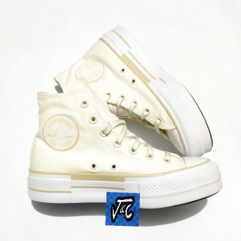 Converse Chuck Taylor All Star Lift Platform Outline Sketch Split Oat