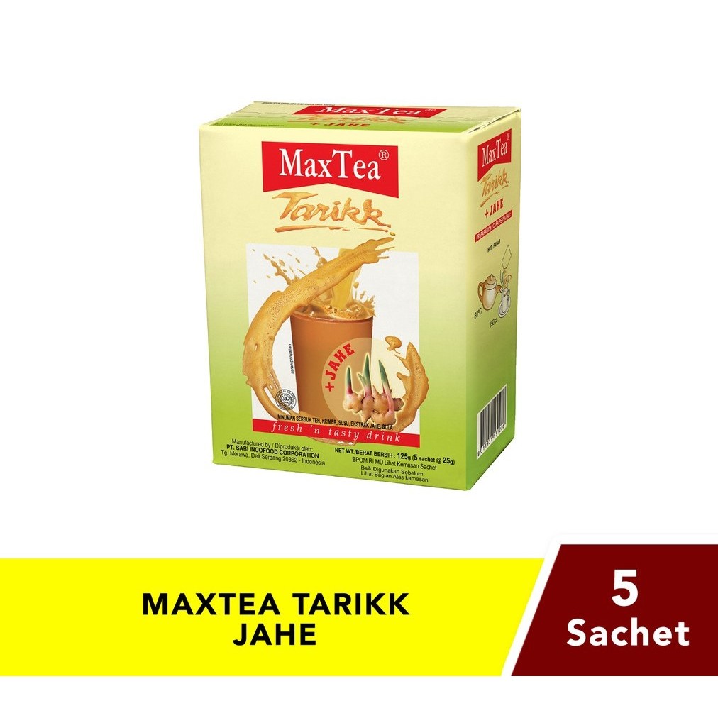 

MaxTea Tarikk Jahe (5 sachet)