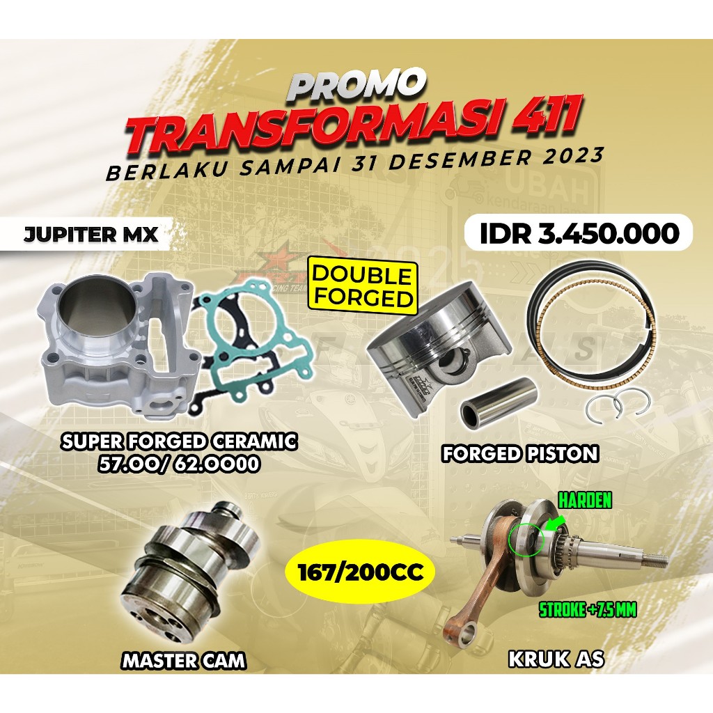 PAKET BORE UP JUPITER MX BRT