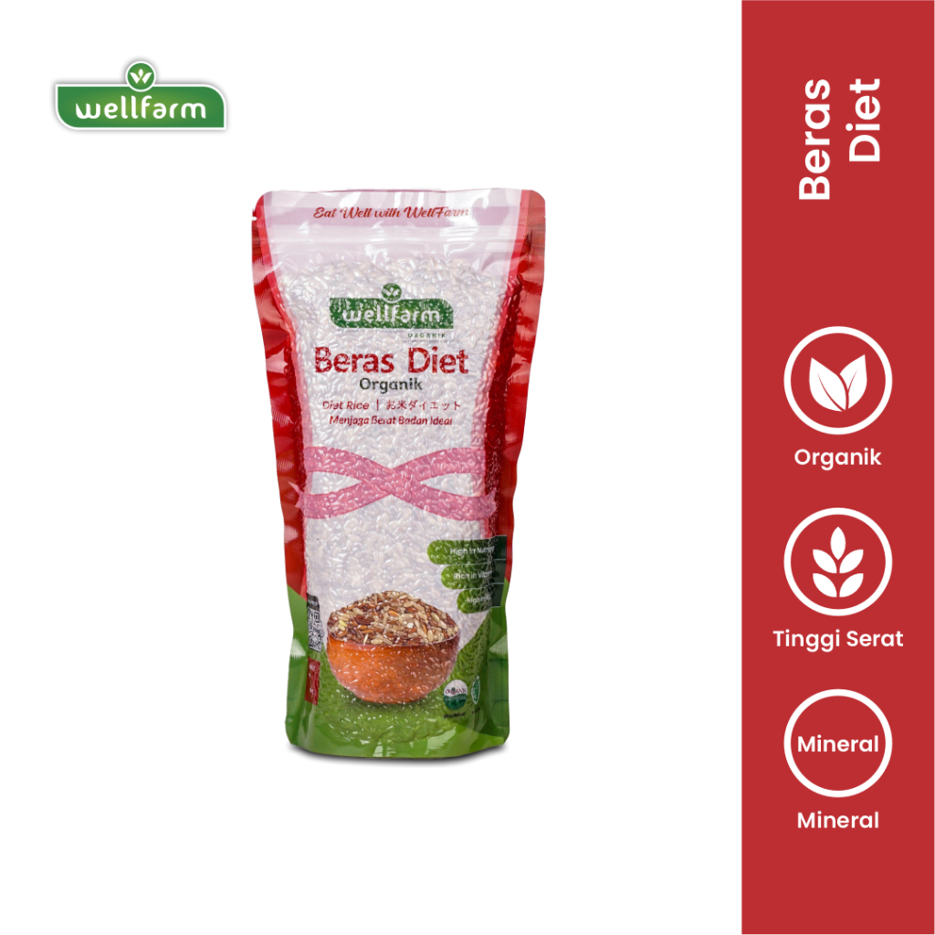 

WELLFARM Beras Organik Diet kemasan 1 Kg