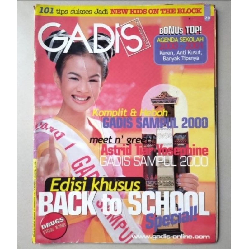 Majalah Gadis 28 Juli 2000 Pemenang Gadis Sampul 2000 : Astrid Tiar - Edisi Kemenangan