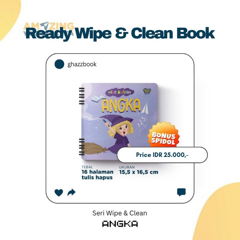 

Wipe & Clean Angka untuk Anak