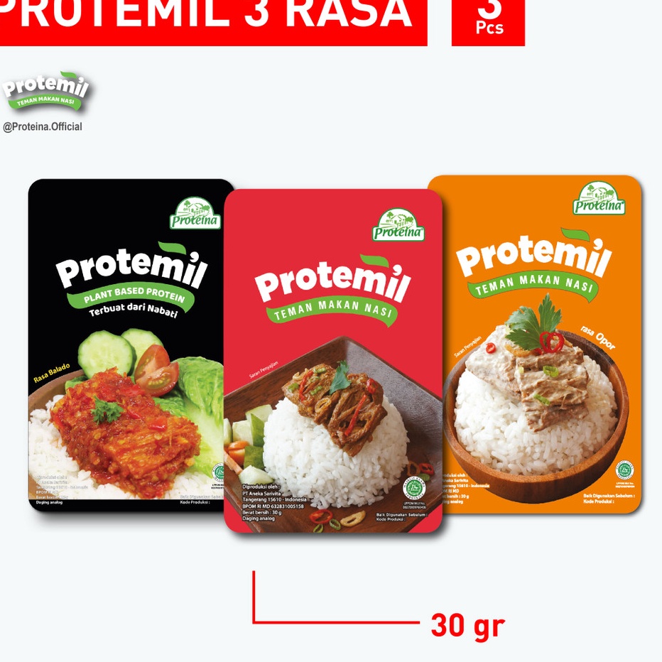 

➠☇☆✶ Paket Protemil 3 Rasa Seller