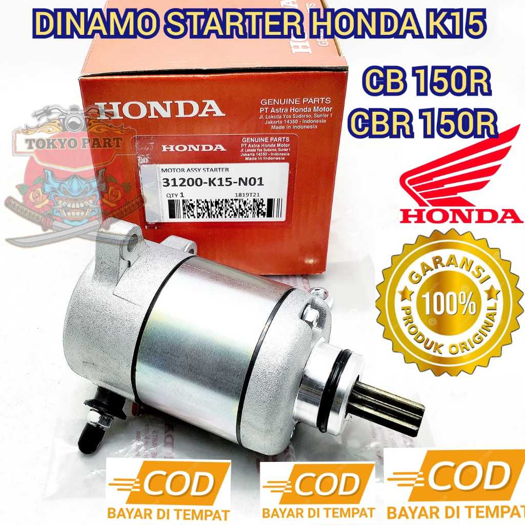 DINAMO STATER MOTOTOR ASSY ORI HONDA 15 KUALITAS ASLI ORIGINAL HONDA SUDAH PASTI PRESISI TIDAK CEPAT