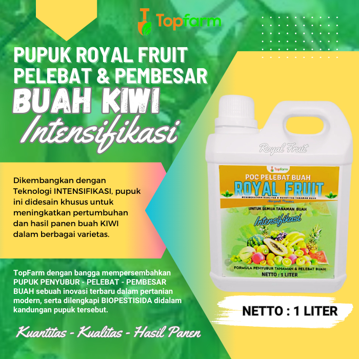 Pupuk Pemanis Buah Buahan / Pupuk Booster Buah Kiwi / Pupuk Tanaman Buah Kiwi / Pupuk Pelebat Buah K