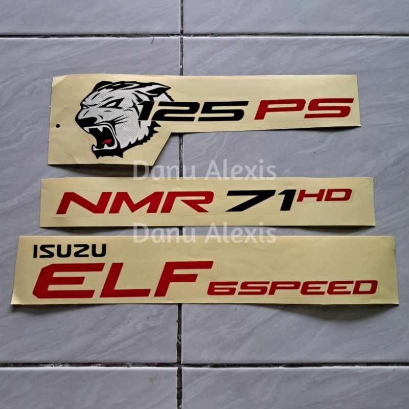 Stiker Isuzu Elf NMR 71Hd / Stiker Macan 125ps Isuzu Elf 6speed