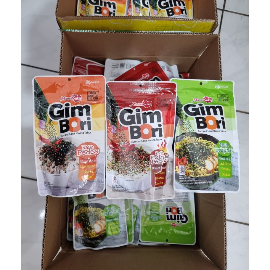 

Bestseller Mamasuka Gim Bori Rumput Laut Kering Tabur Halal 60 Gram Terbatas