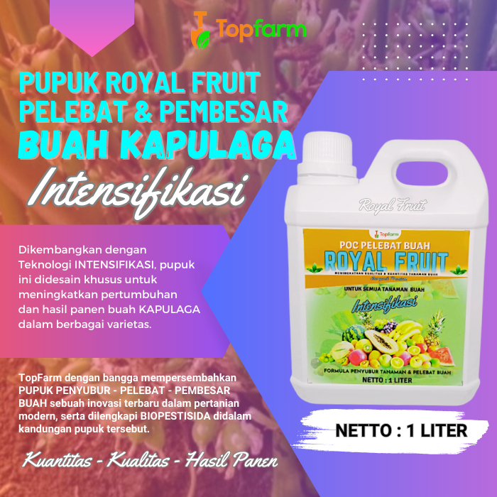 Pupuk Organik Cair Tanaman Buah / Pupuk Buah Super Lebat Kapulaga / Pupuk Cair Pelebat Buah Kapulaga