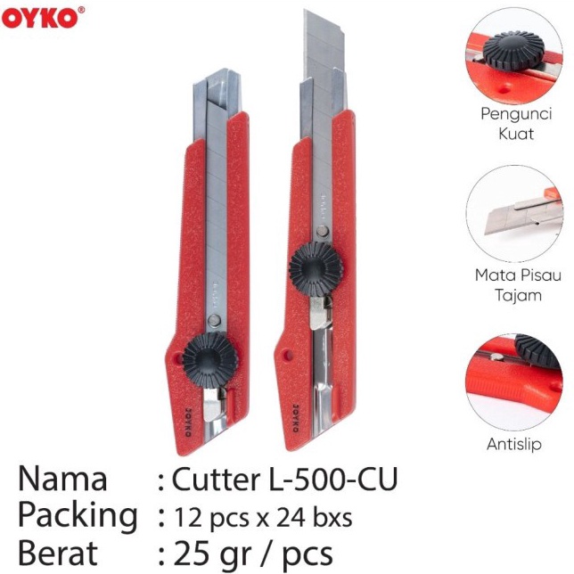 

Murah Banget [D] Cutter Joyko L-500-CU (pcs)