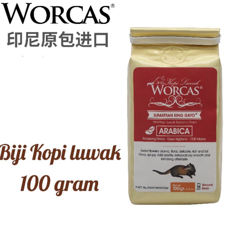 

Sale Worcas Kopi Luwak Arabica Sumatera 100 gram 猫屎咖啡 Terkini