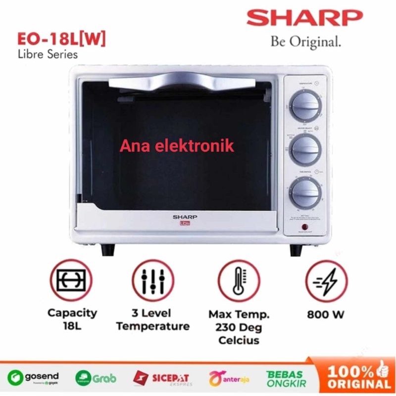 OVEN LISTRIK SHARP EO-18BL ( 18L )