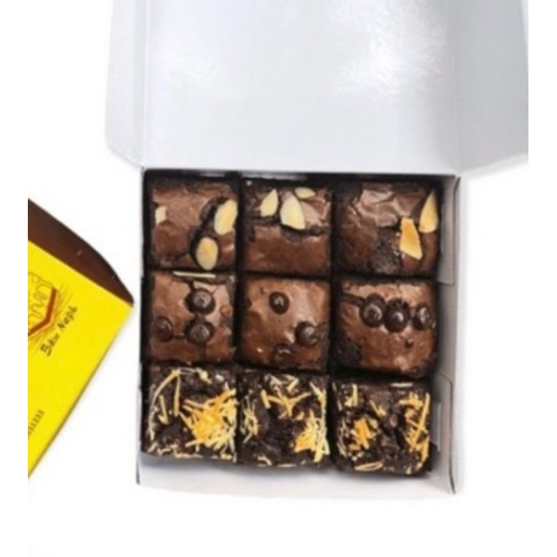 

Brownies Fudgy Mini Panggang Coklat Original 10x10