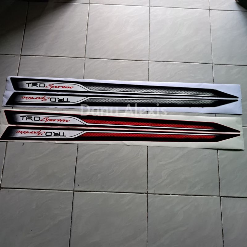 Stiker TRD Sportio / Stiker TRD Rush / Stiker TRD Terios