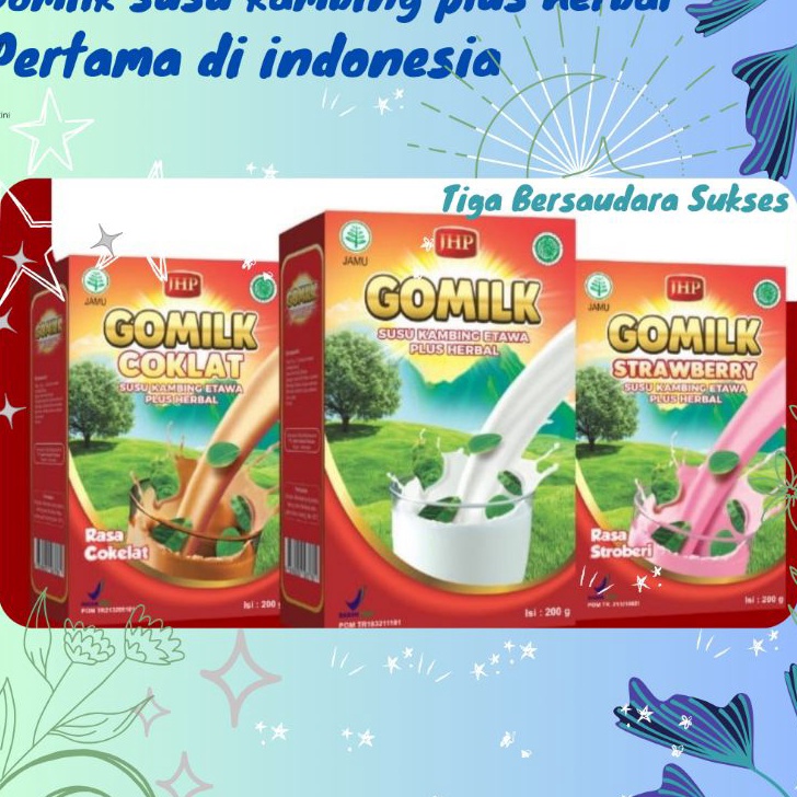 

Dijual Susu Etawa GOMILK Plus Herbal 200gr Big Sale