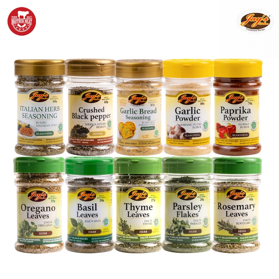

Stock Banyak Jay's Kitchen Natural Spices and Herbs Bottle, Bumbu Rempah Alami Stock Banyak