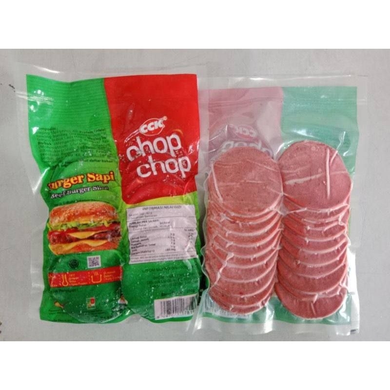 

daging burger chop chop sapi isi 20