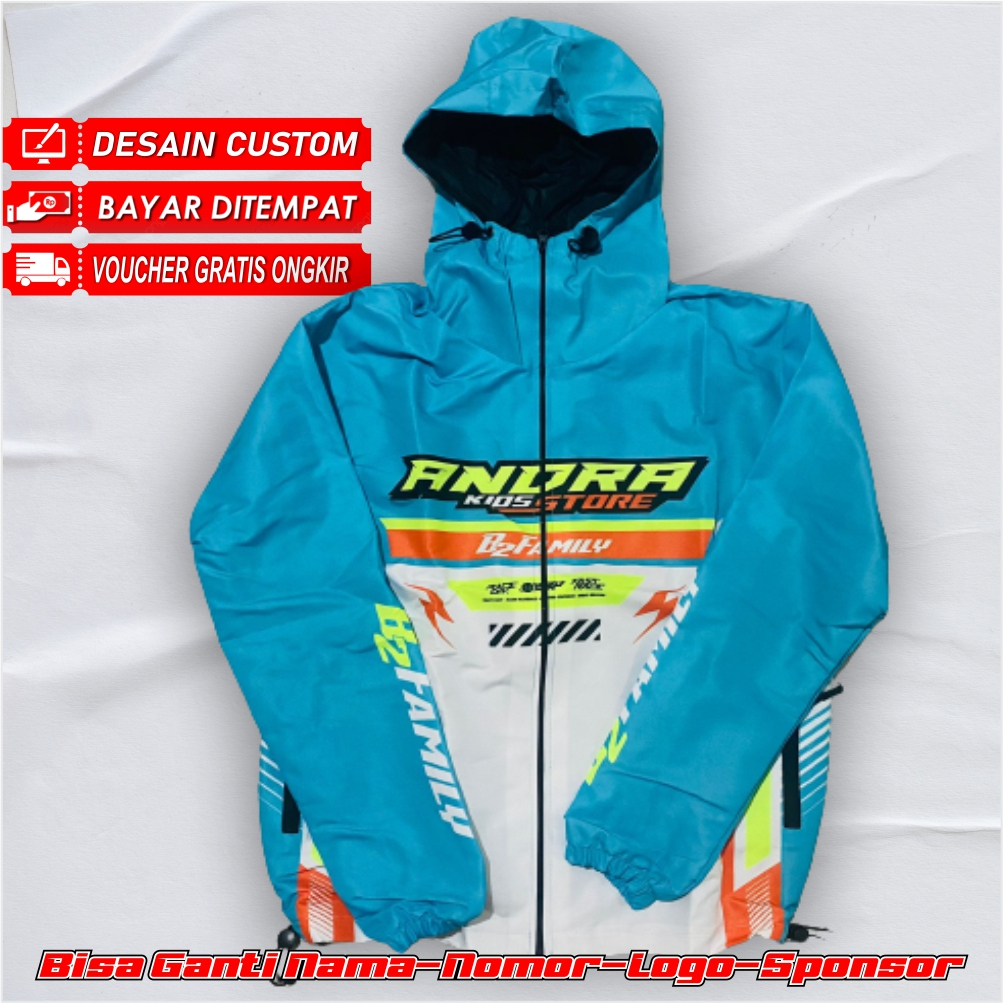 JAKET RACING TASLAN WATERPROOF CUSTOM