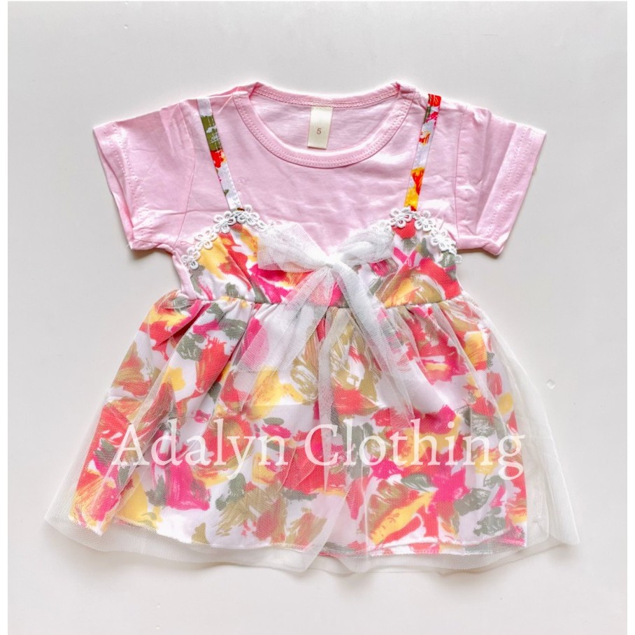 Adalyn Clothing - dress bayi import 0 bulan - 2 tahun / dress import 0 - 6 bulan / dress import 6 - 