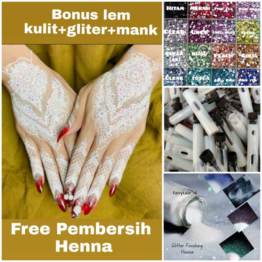 HENNA INSTAN / HENNA TEMPEL /HENNA PUTIH
