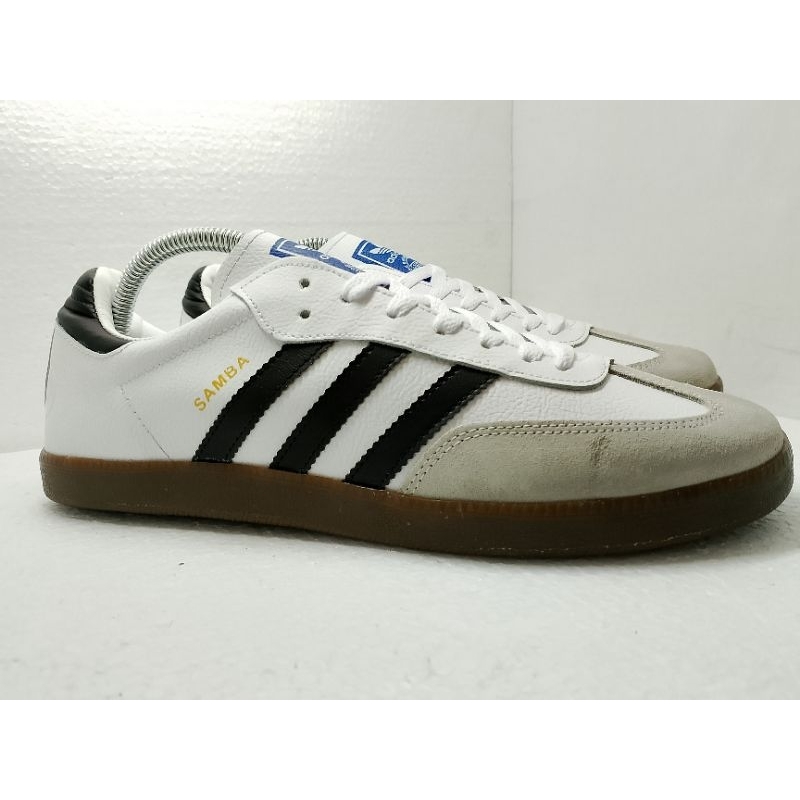 Sepatu Sneakers Adidas Samba Vegan White Black Made In Vietnam