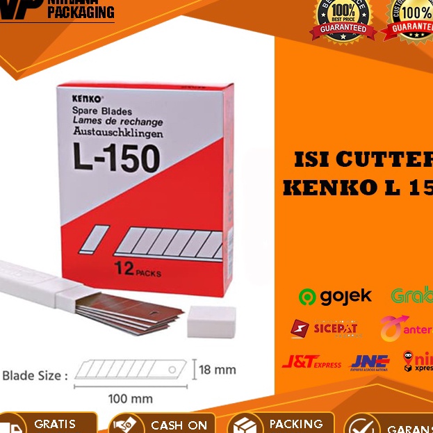 

Harga Termurah ISI PISAU CUTTER CUTER BESAR KENKO L 150 L150 L-500 REFILL KATER