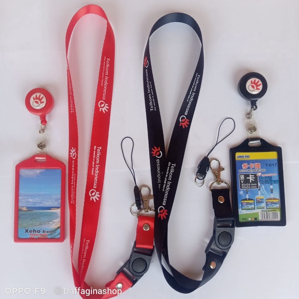 

Harga Murah PT Telkom Lanyard gantungan Id Card dan Holder/tempat Id Card