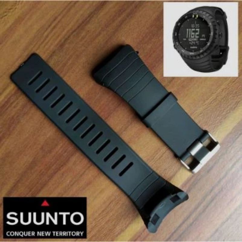 Strap Tali Jam Tangan Sunto Core Original OEM Hitam Dan Hijau