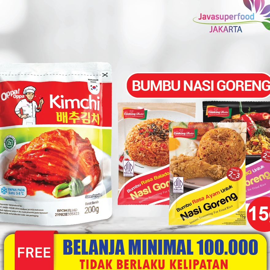 

GFRK8214 Terlaku... KIMCHI Sawi Fresh / Kimchi Halal / Kimchi Korea 200G - Makanan Korea