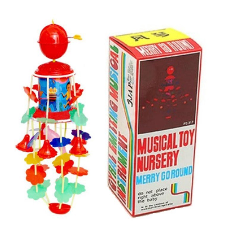 Toko SpesialI3u8T WU - Mainan Bayi Gantung Putar - Merry Go Round Musical Toys Krincingan bayi