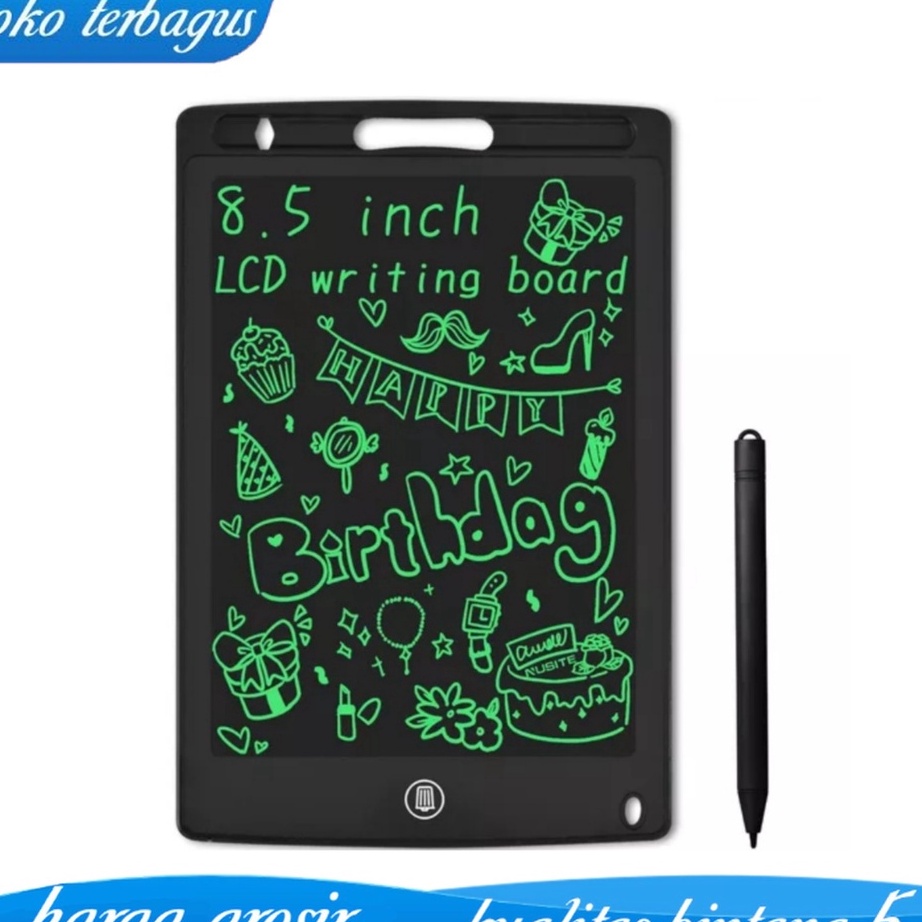 

Ready LCD Writing Drawing Papan Tulis Gambar Notes Tablet 8.5" inch Praktis