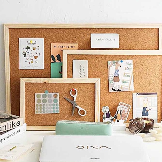 

Best Product Note Memo Board Shop papan gabus cork board Wood Wall Hanging Message Bulletin Board Frame Notice [julyforud]