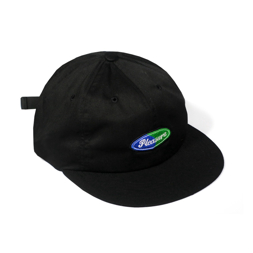 12.12 STOK READY hokidoky / sixpanel / caps / hat / topi - pleasure black grosir