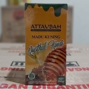 

Madu Kuning Plus Qusthul Hindi 350gr Attaubah