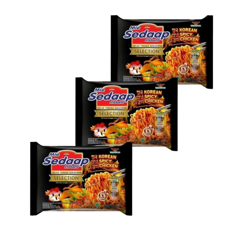 

Sedaap Mie Goreng Korean Spicy Chicken 87g x 3