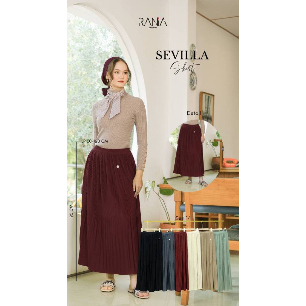 Rok Plisket Premium Polos Sevilla By Rania Fashion