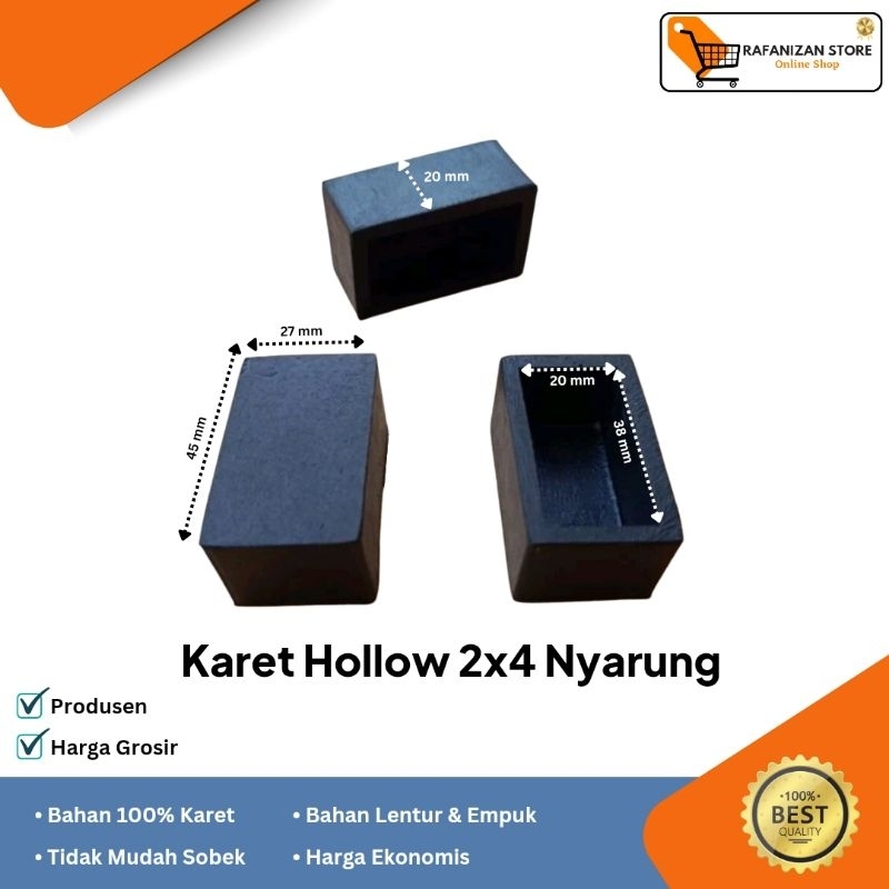 Karet Hollow 2x4 (Model Sarung)