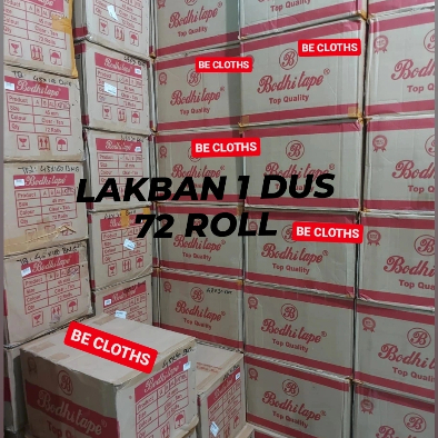 

Lakban 1 Dus Bening Coklat 2 Inch 48mm x 100 Yard & 90 Yard Isolasi Selotip 72 Roll