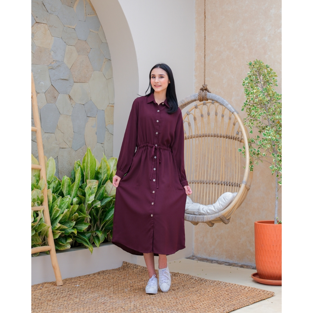 RILLEY - Tunik Malva | Pakaian Wanita Muslim Atasan Tunik Midi Dress