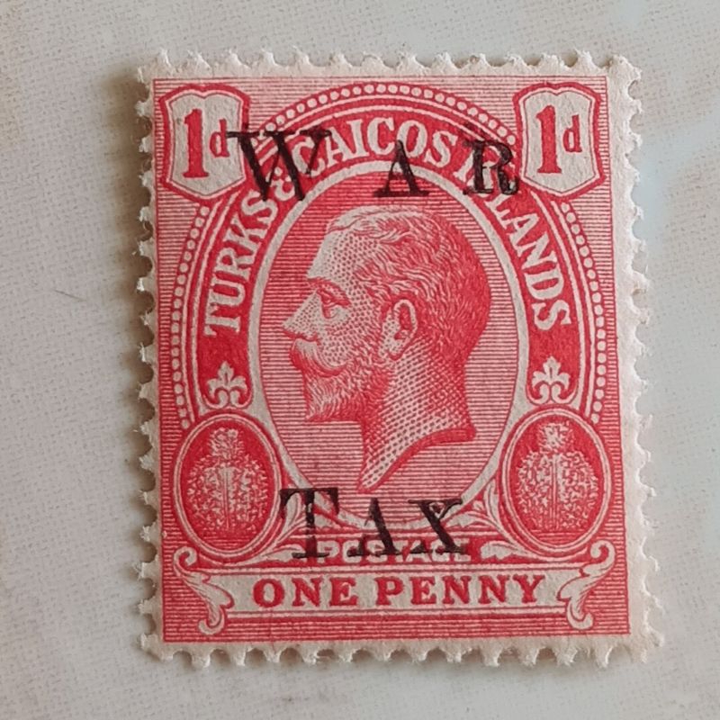 

(AE) Perangko Kepulauan Turks dan Caicos 1919 King George V - War Tax 1d Mint