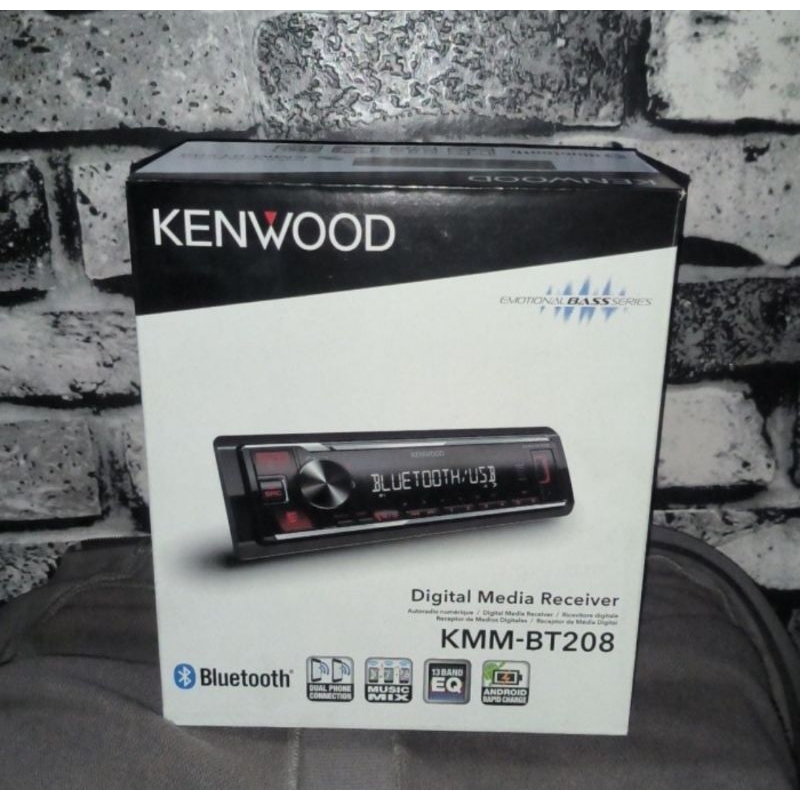 Single Din kenwood KMM BT208 mp3 usb bt - kenwood kmm bt208 - single Din kmmbt208
