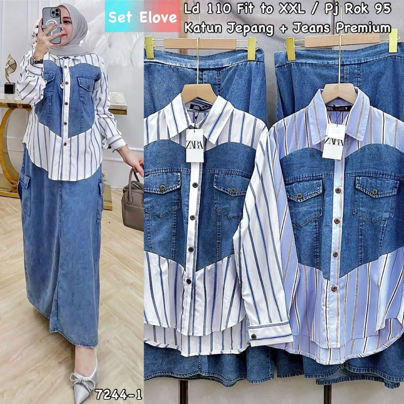 One set rok Zara mix jeans