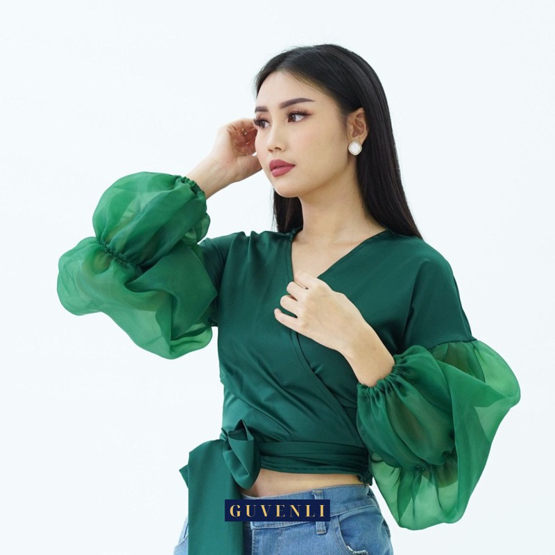 00017 Organza Lengan Balon Cendana